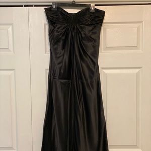 LAUNDRY Strapless Black Full Length Dress